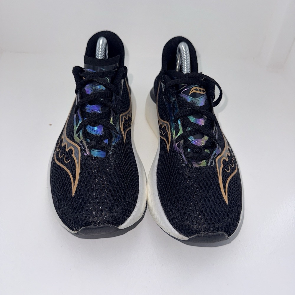 Saucony Endorphin Pro 3 Womens 9.5 Black Carbon Plate Running Shoes S10755-10 - Picture 4 of 10